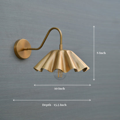 Handmade Brass Wall Sconce - Industrial Adjustable Lighting