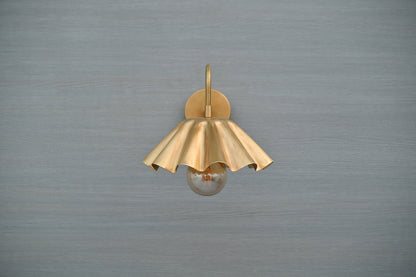 Handmade Brass Wall Sconce - Industrial Adjustable Lighting
