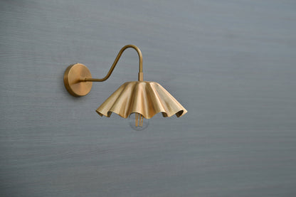 Handmade Brass Wall Sconce - Industrial Adjustable Lighting