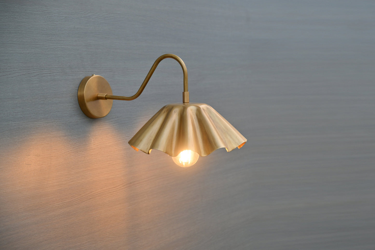 Handmade Brass Wall Sconce - Industrial Adjustable Lighting