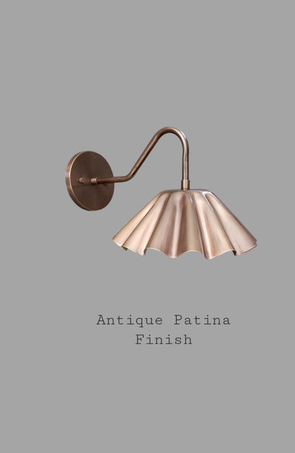 Handmade Brass Wall Sconce - Industrial Adjustable Lighting