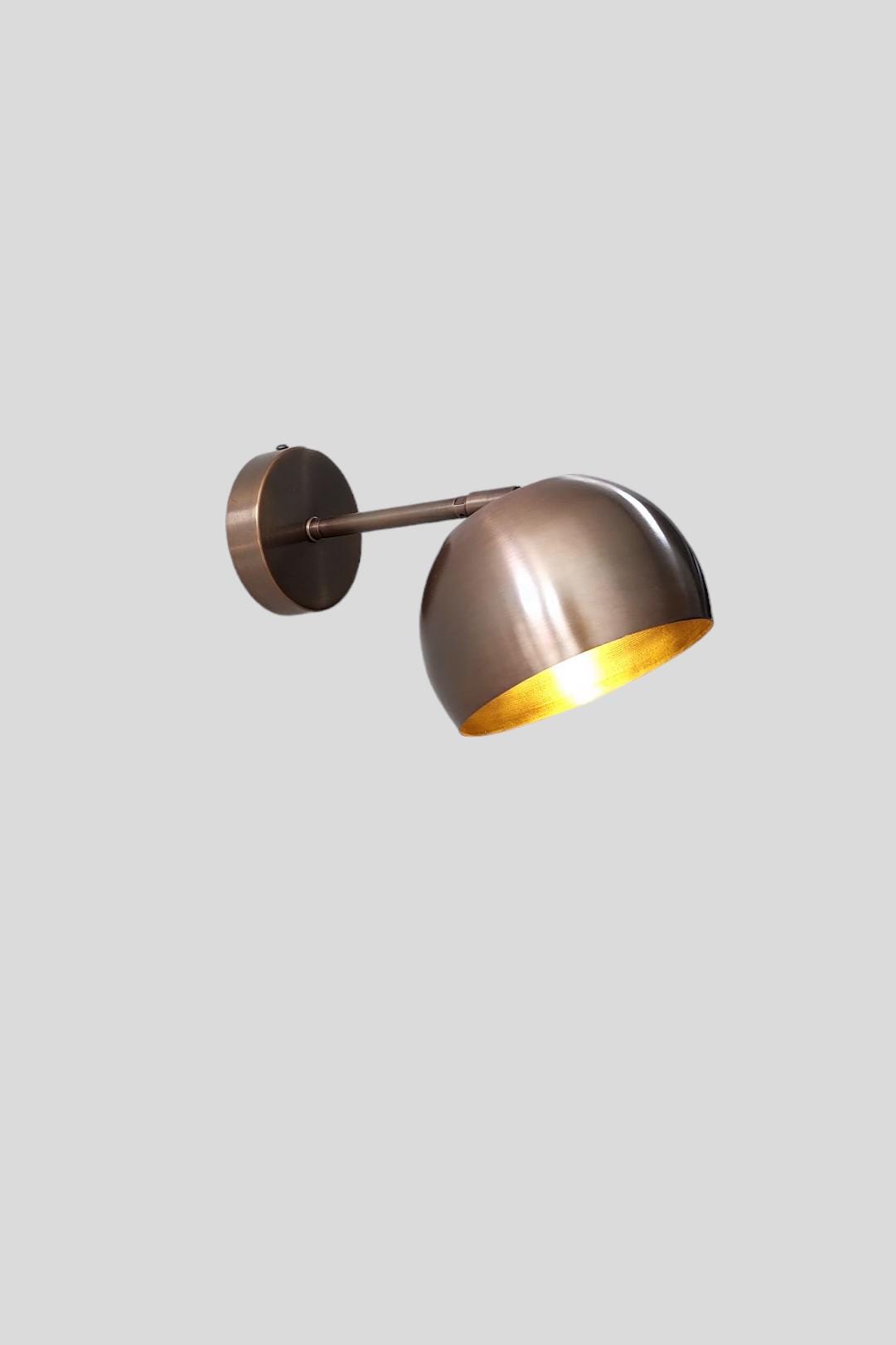 Brass Sputnik Pivot Wall Sconce: Stilnovo Style Light Fixture