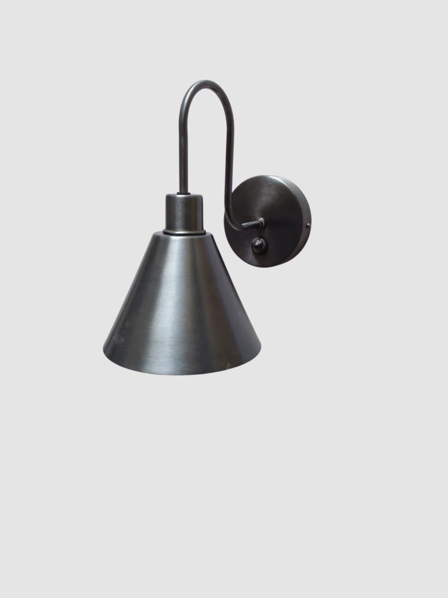 Handcrafted Raw Brass Wall Sconce: Mid-Century Modern Home Decor
