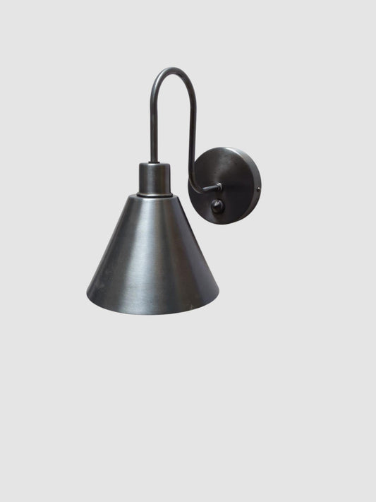 Handcrafted Raw Brass Wall Sconce: Mid-Century Modern Home Decor