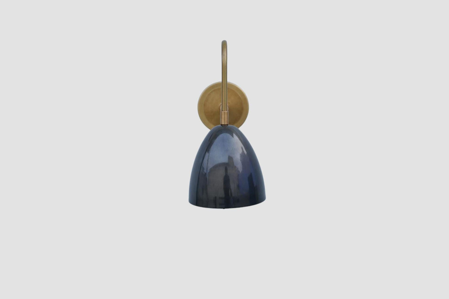 Mid Century Italian Brass Wall Sconce: Stilnovo Style Light