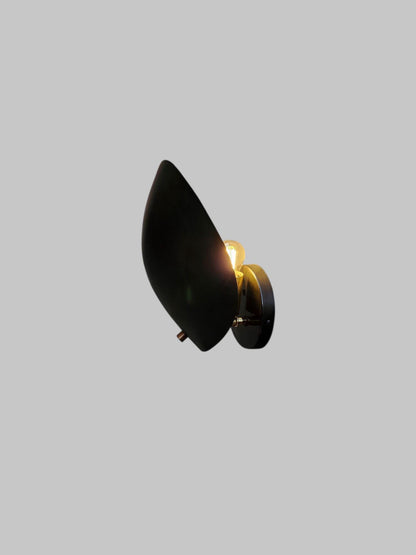 Handcrafted Brass Wall Sconce: Mid-Century Industrial Lamp