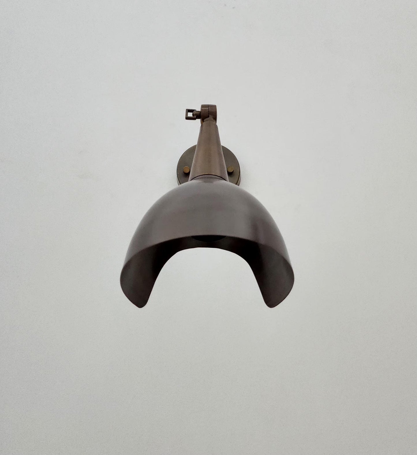 Slim Profile Brass Wall Sconce – Handcrafted Brass Light Fixture