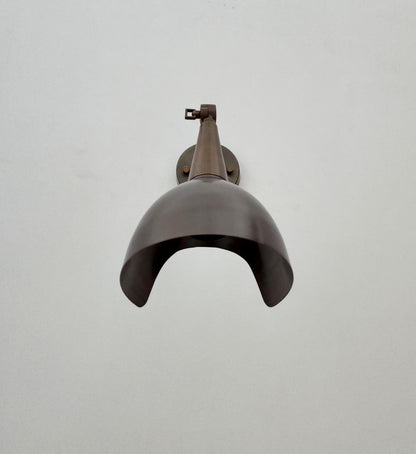 Slim Profile Brass Wall Sconce – Handcrafted Brass Light Fixture