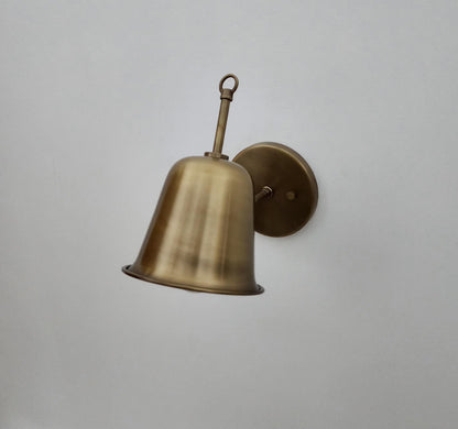 Handcrafted Brass Wall Sconce: Mid-Century Modern Articulated Lamp