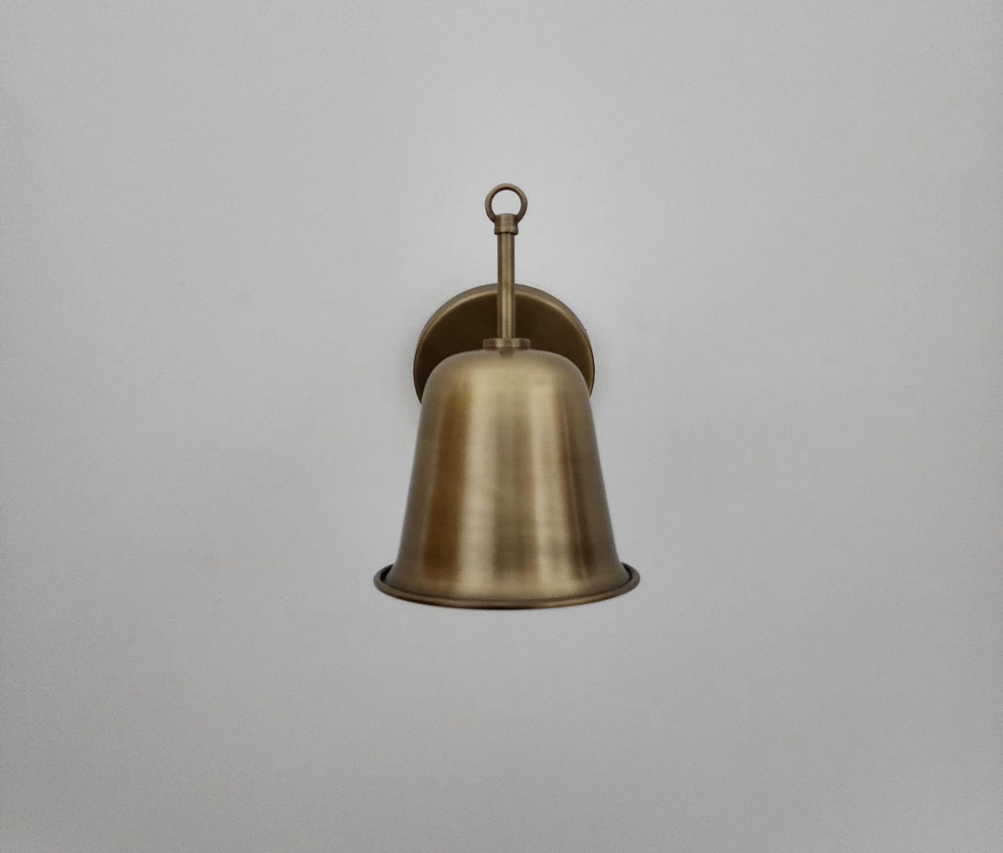 Handcrafted Brass Wall Sconce: Mid-Century Modern Articulated Lamp