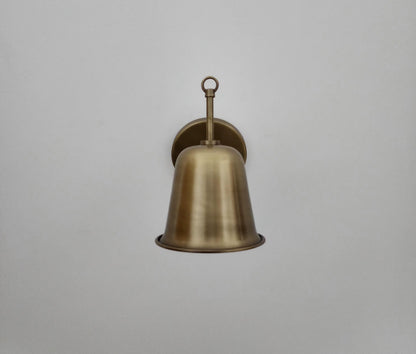Handcrafted Brass Wall Sconce: Mid-Century Modern Articulated Lamp
