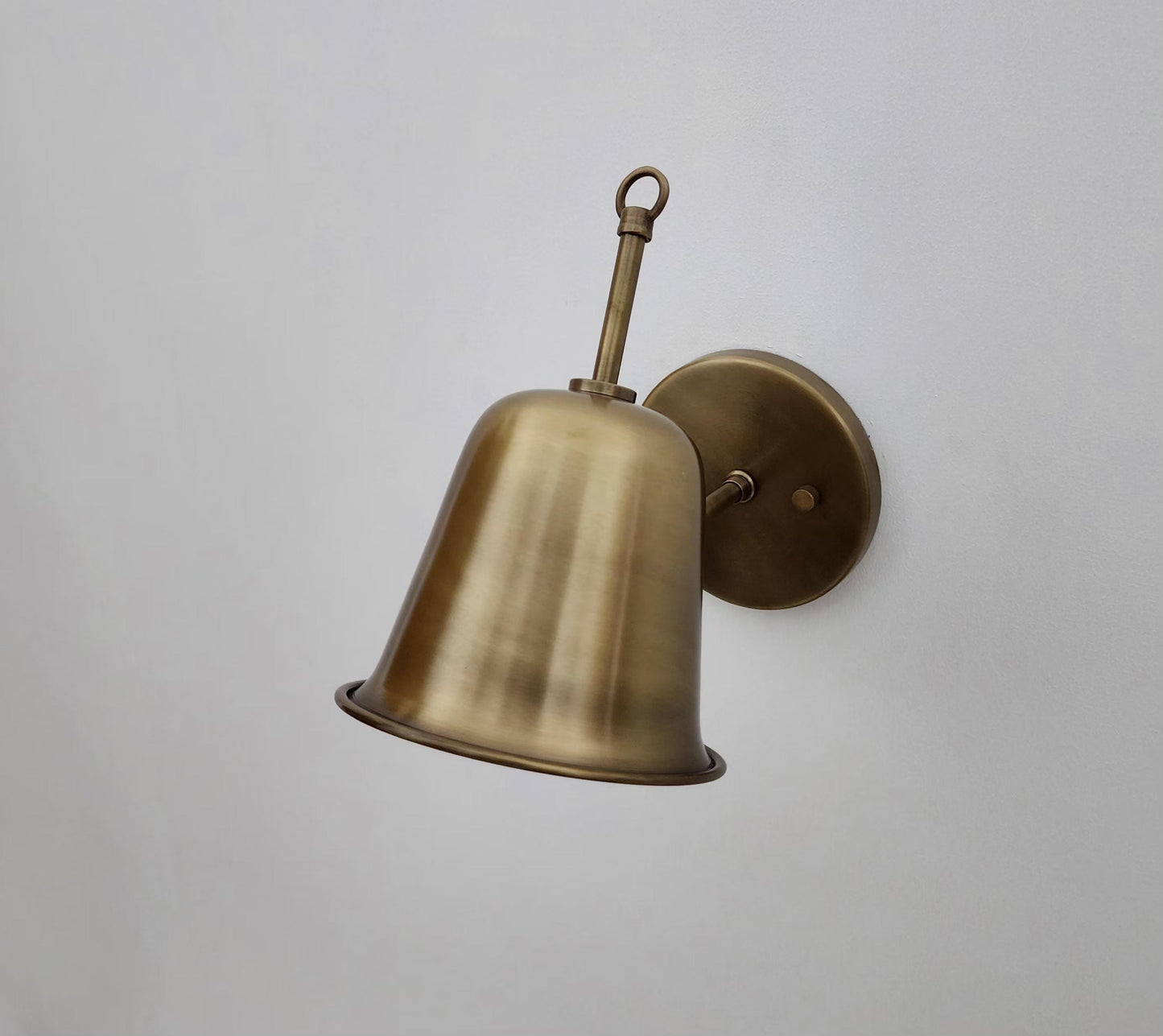Handcrafted Brass Wall Sconce: Mid-Century Modern Articulated Lamp