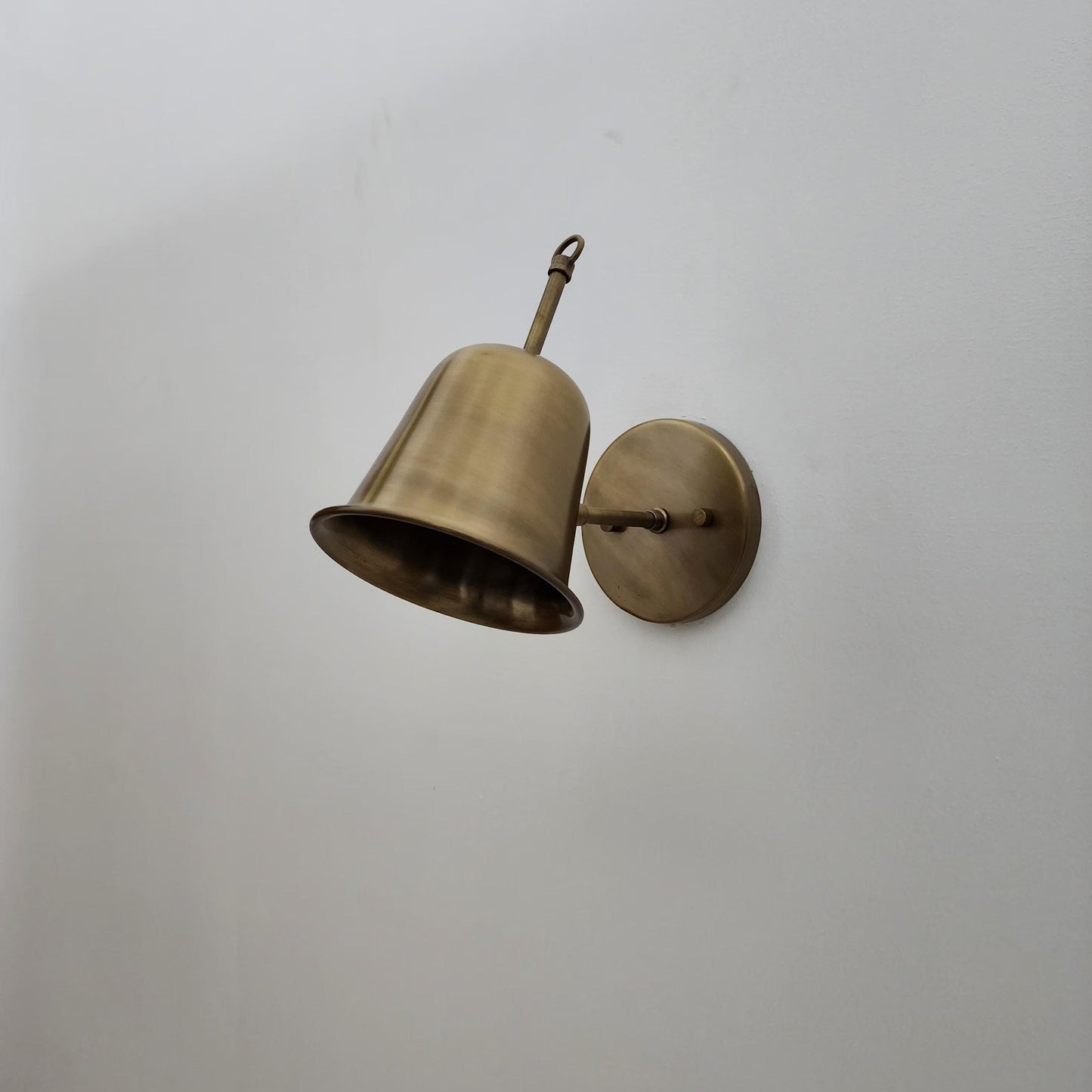 Handcrafted Brass Wall Sconce: Mid-Century Modern Articulated Lamp