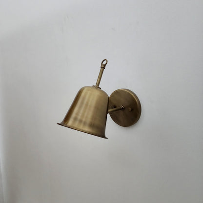 Handcrafted Brass Wall Sconce: Mid-Century Modern Articulated Lamp