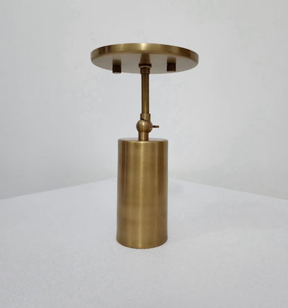 Mid-Century Modern Brass Flush Mount Light: Handcrafted Italian-Style Ceiling Fixture