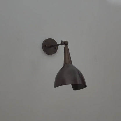 Slim Profile Brass Wall Sconce – Handcrafted Brass Light Fixture