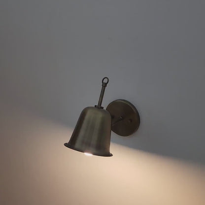 Handcrafted Brass Wall Sconce: Mid-Century Modern Articulated Lamp