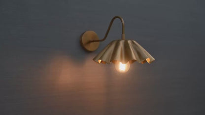 Handmade Brass Wall Sconce - Industrial Adjustable Lighting